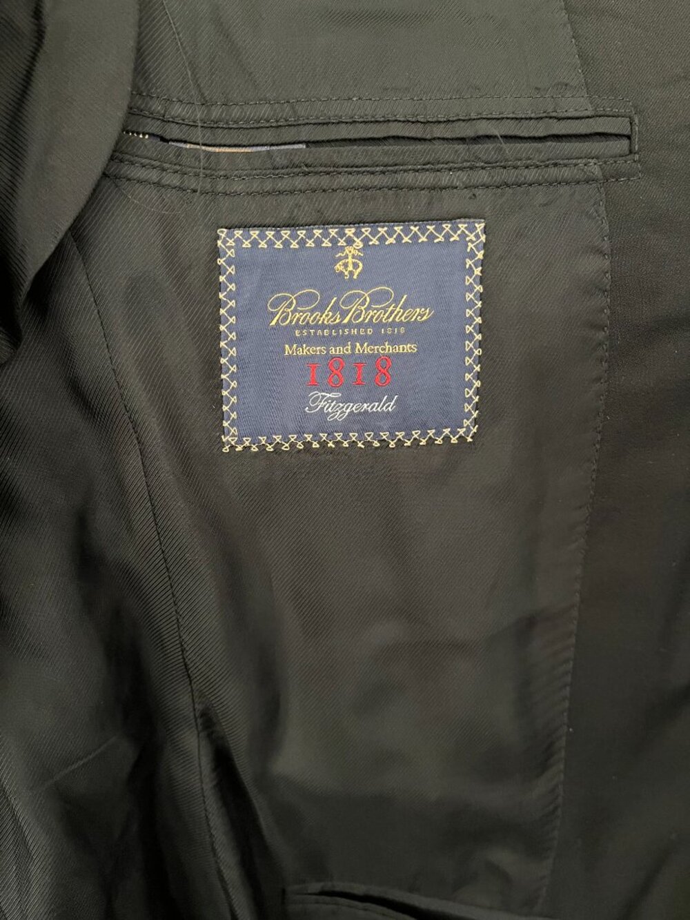 Brooks Brothers 1818 Fitzgerald Suit, Black, Size: 36S/30W - Picture 7 of 10